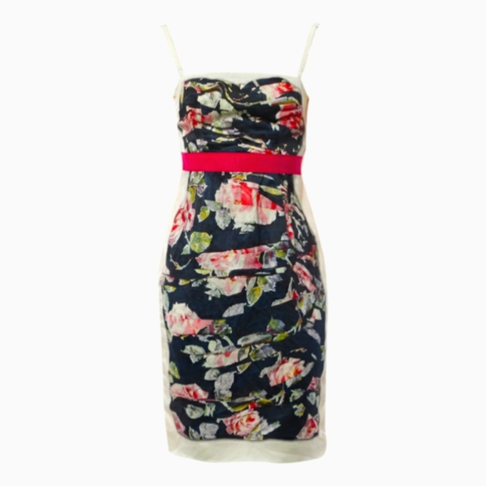Dolce & Gabbana Floral Dress - Black, Pink, Cream